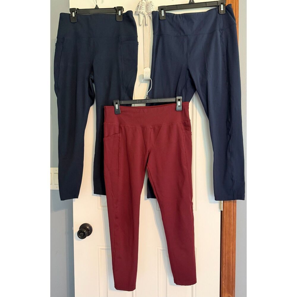 3 Pair Jockey Women's Leggings size L